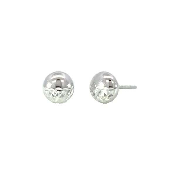 White Gold Classic Earrings