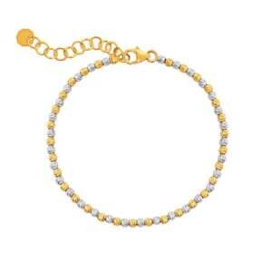 White & Yellow Gold Twist Bracelet