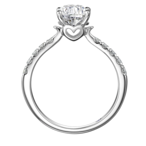Solitaire Diamond White Gold Ring
