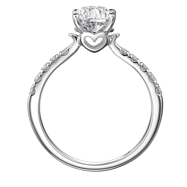 Solitaire Diamond White Gold Ring