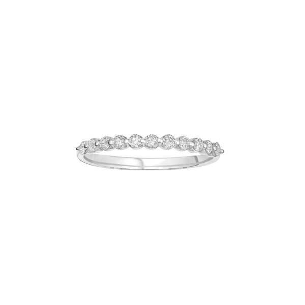Diamond White Gold Crown Ring