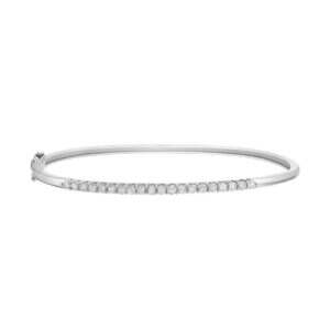 White Gold Diamond Bangle