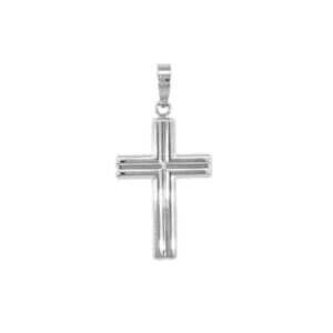 White Gold Cross Pendant