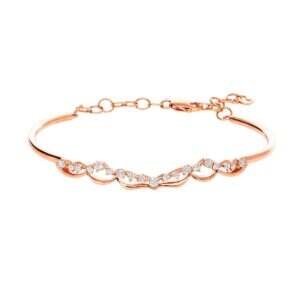 Rose Gold Diamond Bangle
