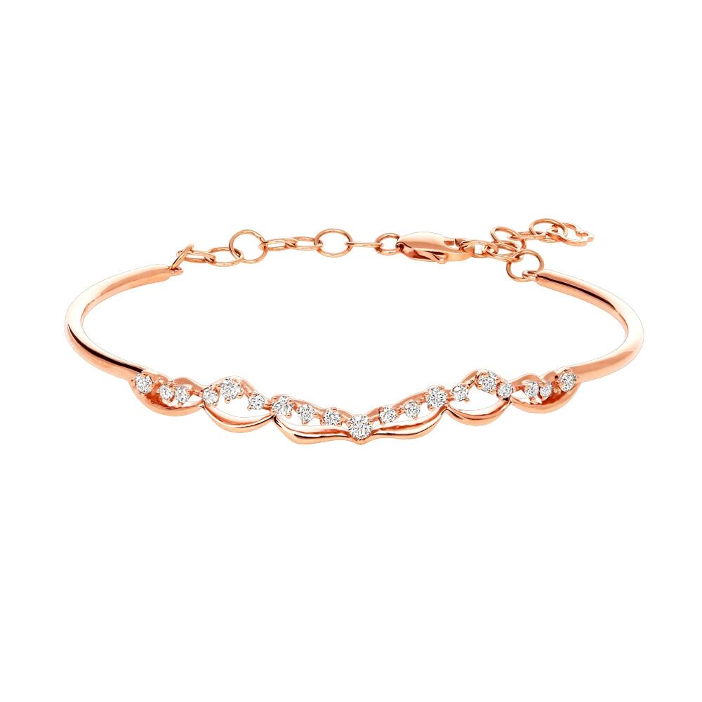Rose Gold Diamond Bangle
