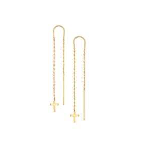 Cross Dangly Earrings