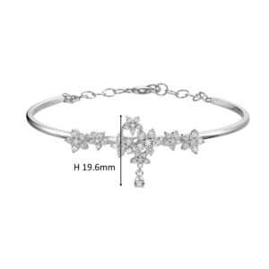 Floral Diamond Bangle