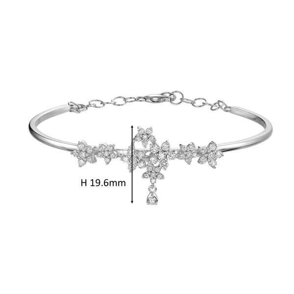 Floral Diamond Bangle