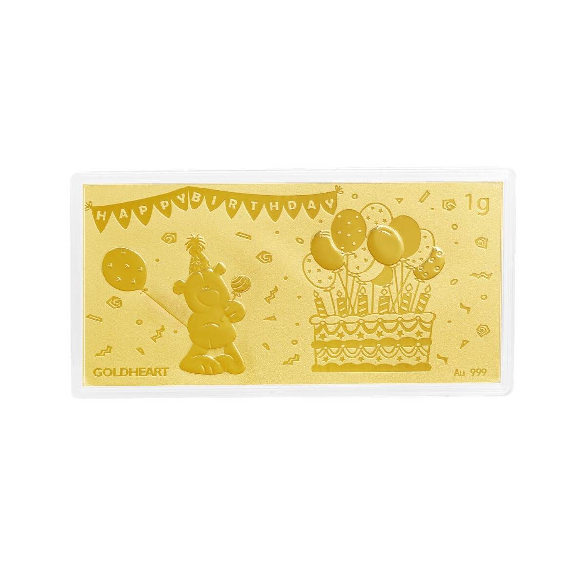 1G Birthday Celebration Gold Bar