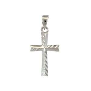 White Gold Cross Pendant