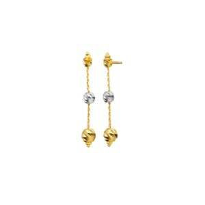 Dual-Coloured Beads Earrings