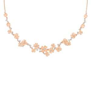 Rose Gold Four Leaf Clover Necklace