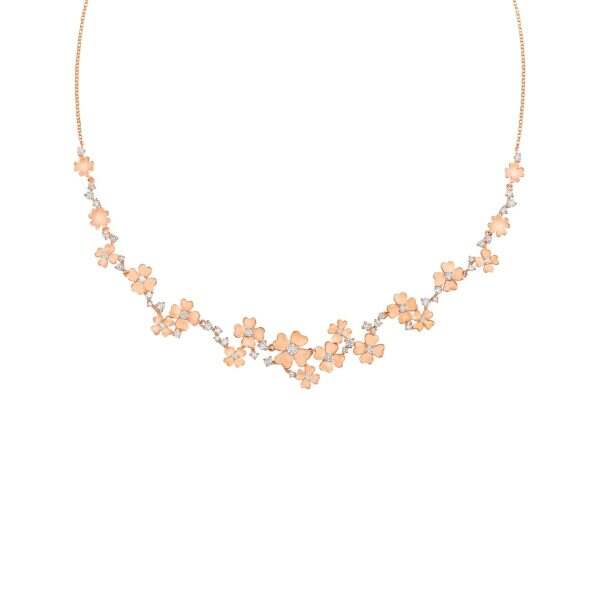 Rose Gold Four Leaf Clover Necklace