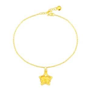 Little Twin Stars 999 Gold Anklet