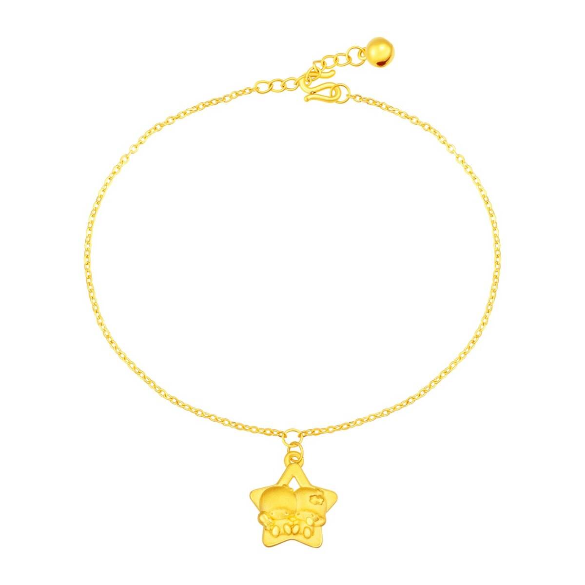 Little Twin Stars 999 Gold Anklet