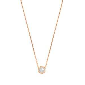 Rose Gold Blossom Flower Necklace