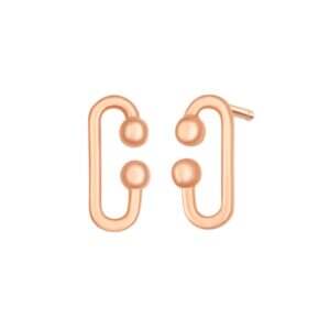 Rose Gold Circular Earrings