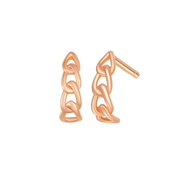 Rose Gold Link Earrings