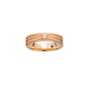 Diamond Rose Gold Wedding Band (Male)