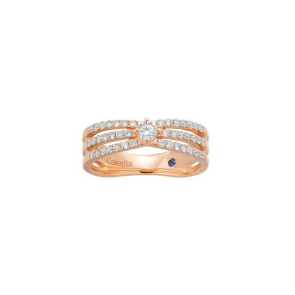 Diamond Rose Gold Wedding Band (Female)