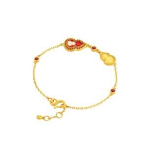 Gu Fa Jin Scarlet Legacy Gourd Bracelet