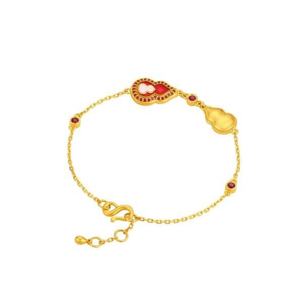 Gu Fa Jin Scarlet Legacy Gourd Bracelet