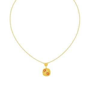 Gu Fa Jin Scarlet Legacy Blooms Necklace