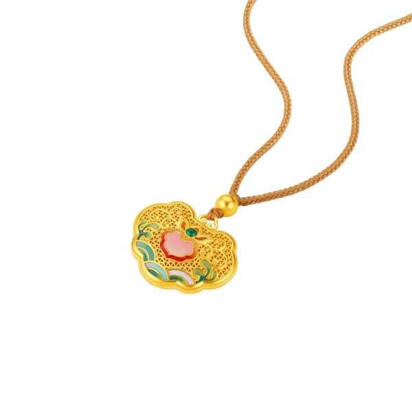 Gu Fa Jin Longevity Lock Necklace