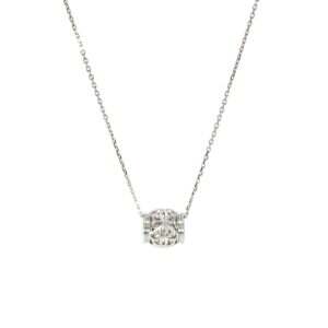 White Gold Flower Necklace