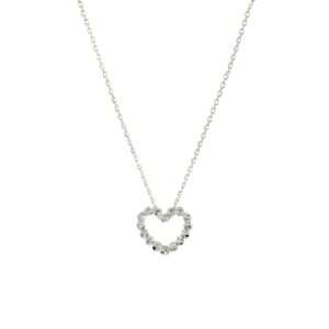 White Gold Heart Necklace