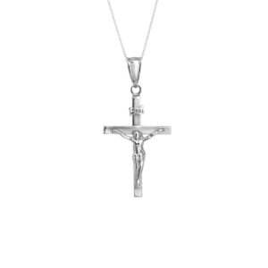 White Gold Cross Pendant