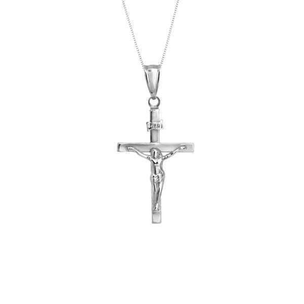 White Gold Cross Pendant