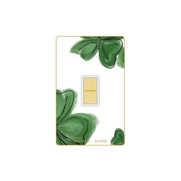 0.1G Lucky Clover Gold Bar