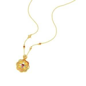 Gu Fa Jin Floral Pearl Necklace
