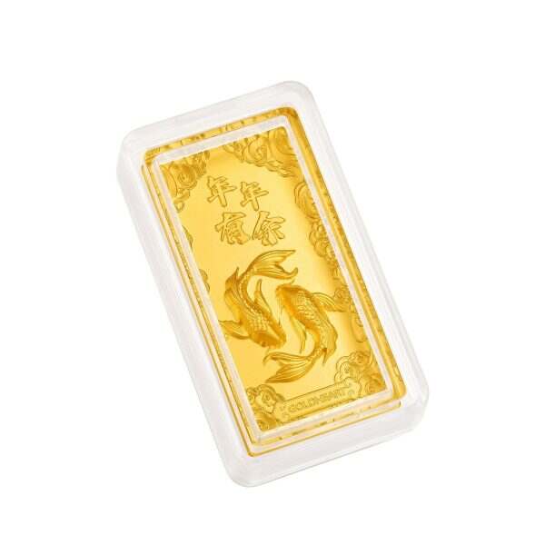 30G Twin Koi Gold Bar