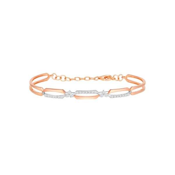 Rose Gold Diamond Bangle
