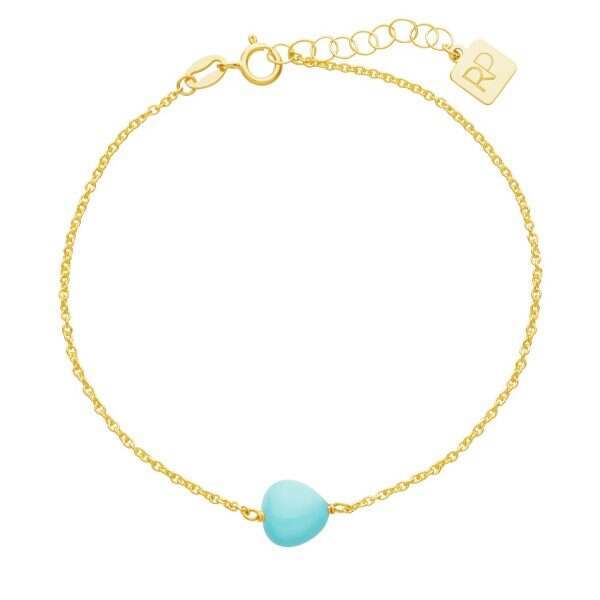 9K Yellow Gold With Pastel Enamel Bracelet