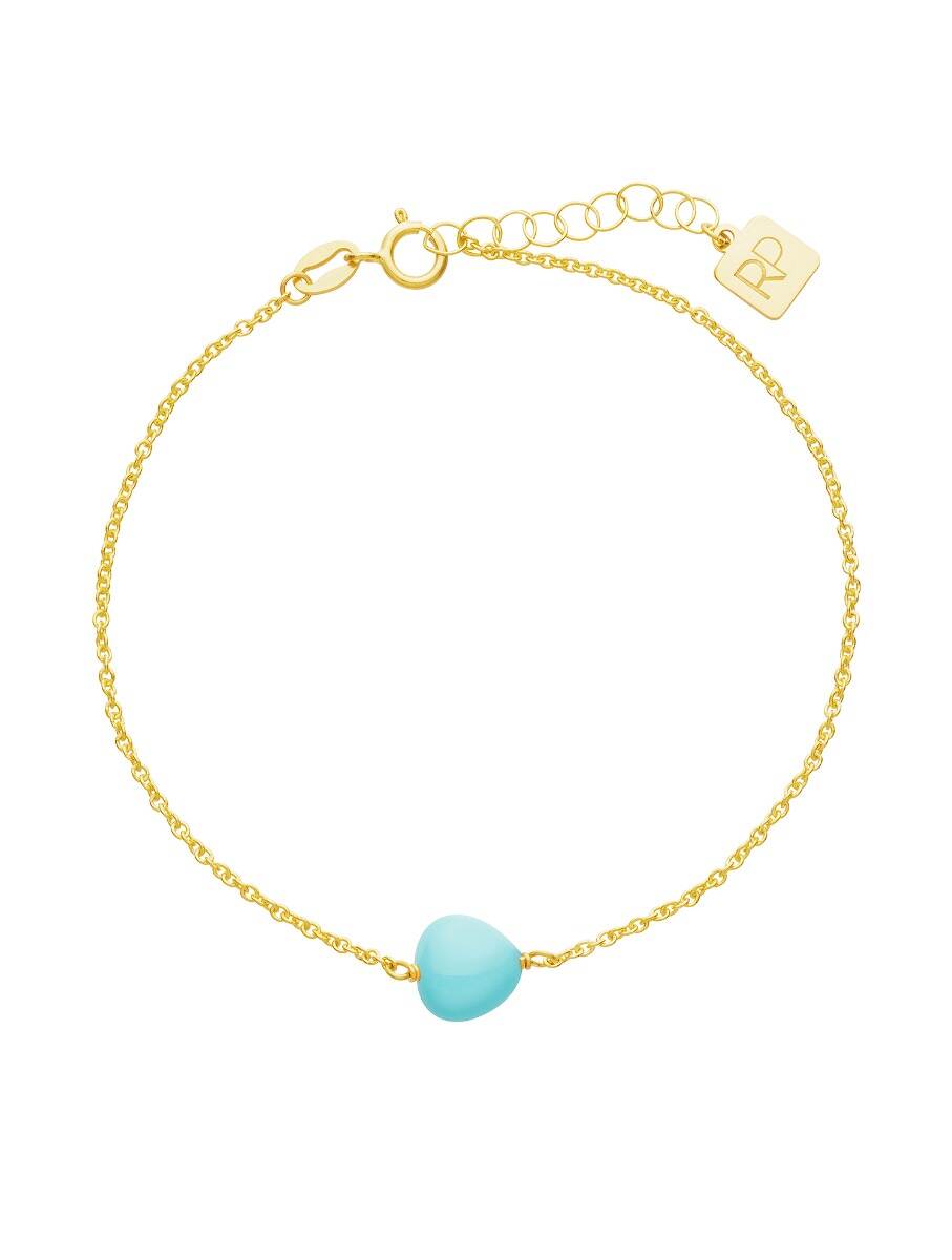 9K Yellow Gold With Pastel Enamel Bracelet