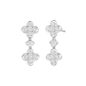 White Gold Diamond Dalia Earrings