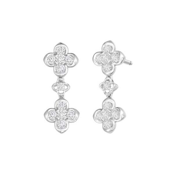 White Gold Diamond Dalia Earrings