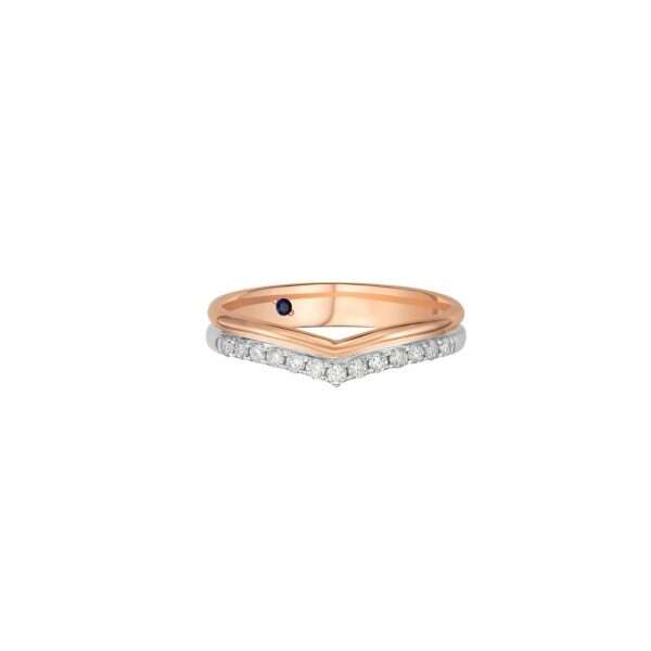 V-shaped Wedding Band (Female)