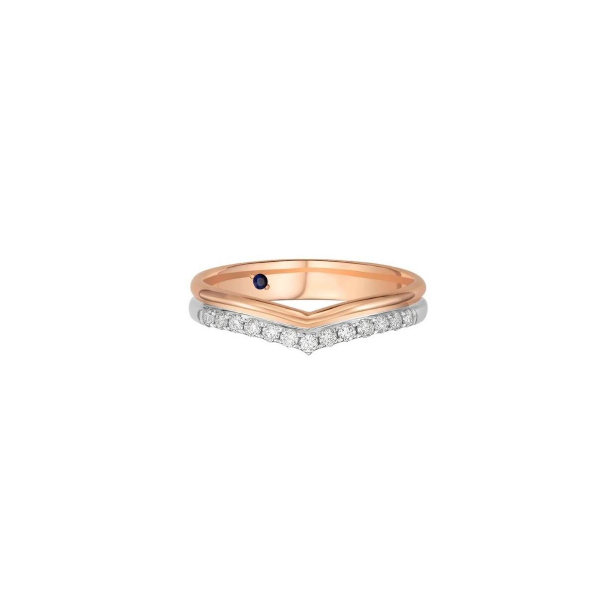 V-shaped Wedding Band (Female)