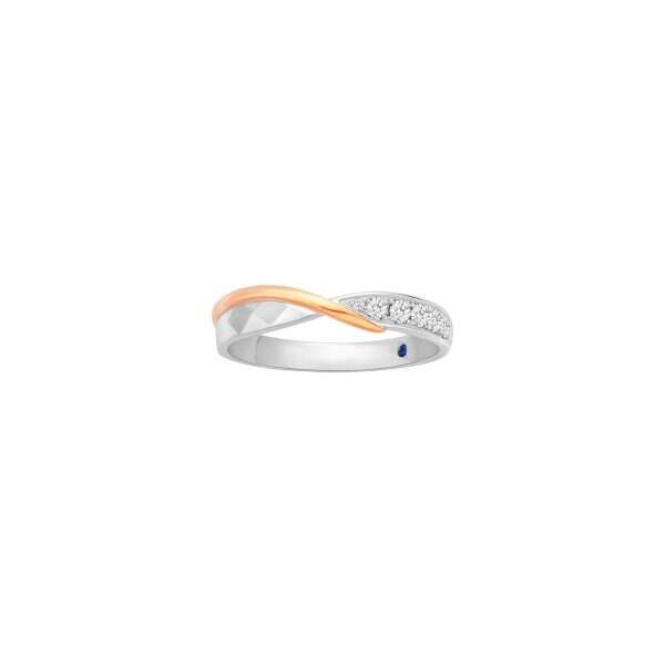Dual-Tone Eternity Wedding Band (Female)