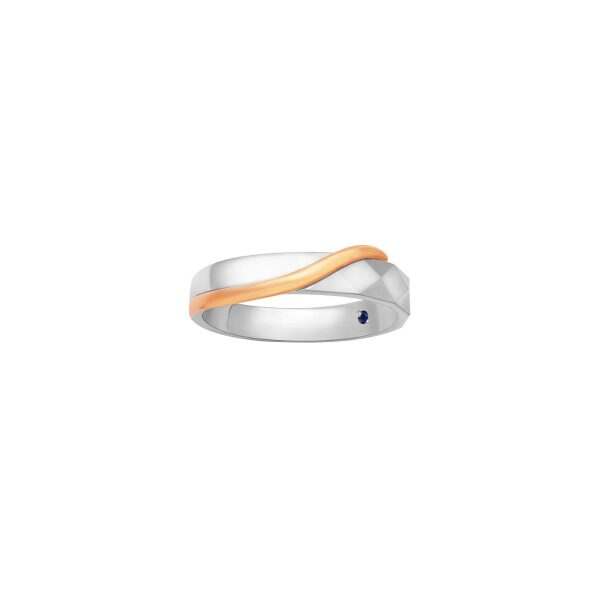 Dual-Tone Eternity Wedding Band (Male)