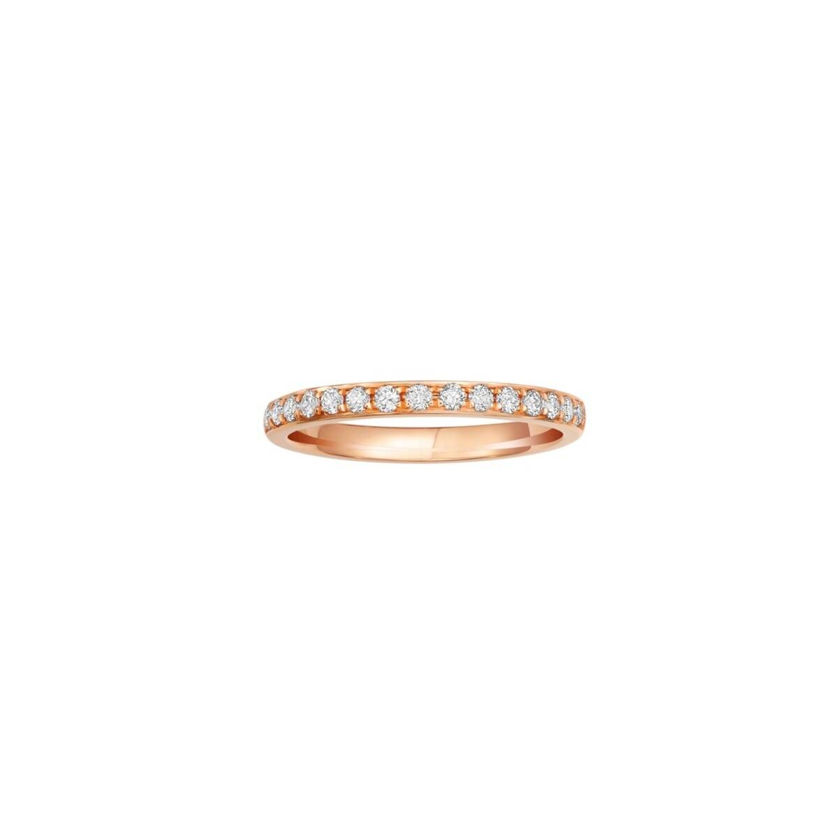 Half Eternity Rose Gold Wedding Band (Female)