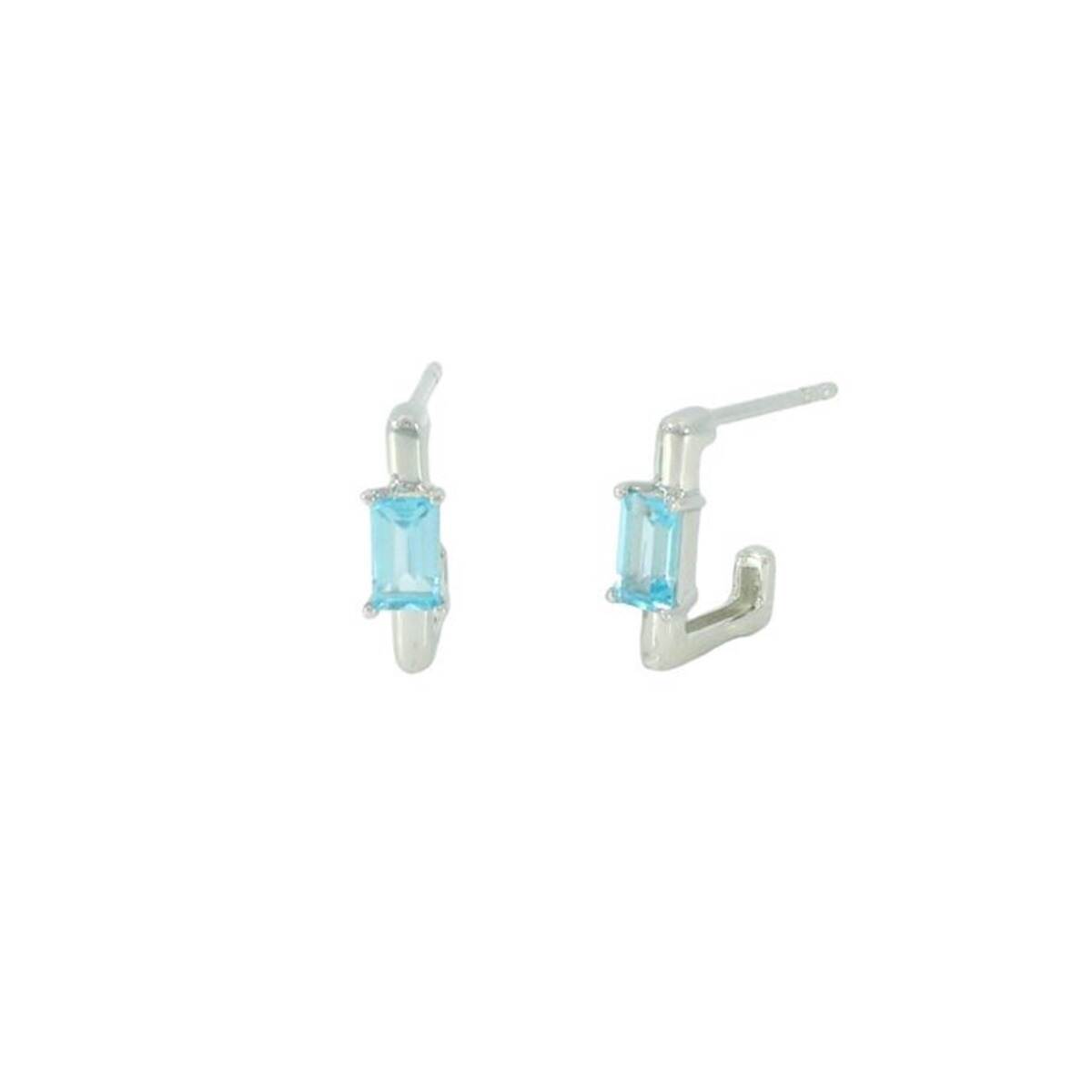 Topaz White Gold Earrings