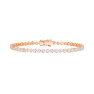 Lab-Grown Diamond Rose Gold Tennis Bracelet
