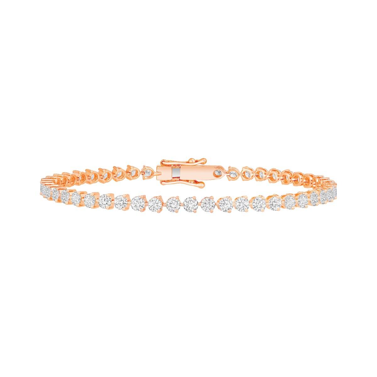 Lab-Grown Diamond Rose Gold Tennis Bracelet