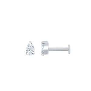 Pear Cut Diamond Earring